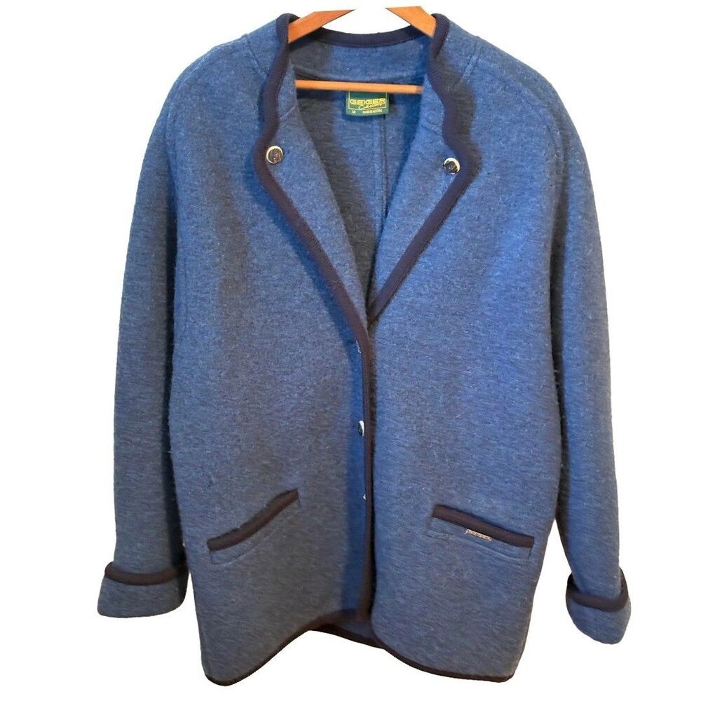 Geiger Collections Blazer Jacket Coat Women’s 40 Austria 100% Wool Vintage